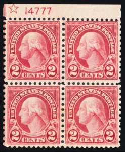 579, Mint VF NH 2¢ - Stunning Plate Block - * Stuart Katz