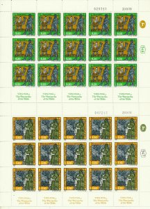 ISRAEL 1978 NEW YEAR THE BIBLE PATRIARCHS 3 SHEETS MNH  