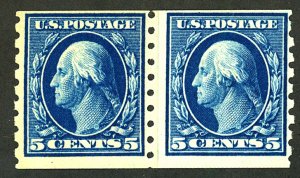 U.S. #396 MINT PASTE UP PAIR OG NH