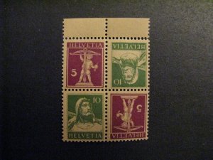 Switzerland #169a MNH tete beche block of four a23.3 8498