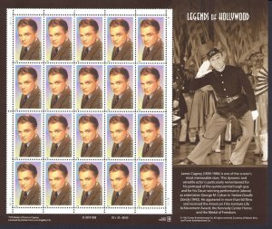 3329 James Cagney Legends of Hollywood 33¢ Sheet of 20 Stamps MNH 1999