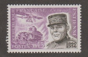France # 975, General Estienne, Mint Hinged.