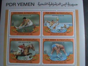 YEMEN STAMP -1984 SUMMER OLYMPIC GAMES-LOS ANGELES-U.S.A. MNH S/S SHEET VF