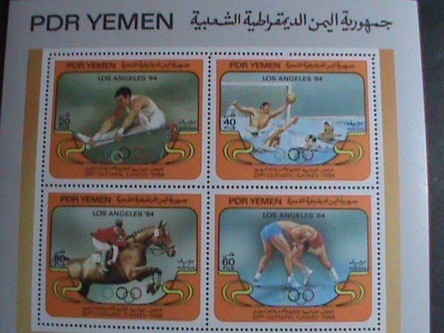 YEMEN STAMP -1984 SUMMER OLYMPIC GAMES-LOS ANGELES-U.S.A. MNH S/S SHEET VF