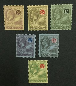 MOMEN: ANTIGUA SG # MULT CROWN CA MINT OG H LOT #198624-6139 