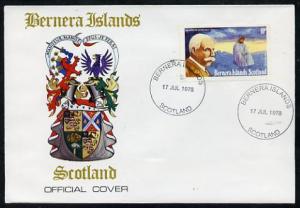 Bernera 1978 Sir Edward Elgar perf 10p on Official unaddr...