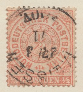 German States NORTH GERMAN CONFEDERATION 1869 1/2gr Used Stamp A29P39F37688-