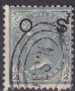 New South Wales #O38  F-VF Used CV $24.00 (A19042)