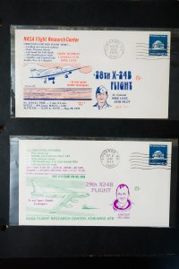 US Early Unsearched Space Program Stamp Covers Collection