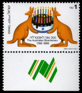1988 Israel 1083 Symbolic - Kangaroos and candles 3,00 €