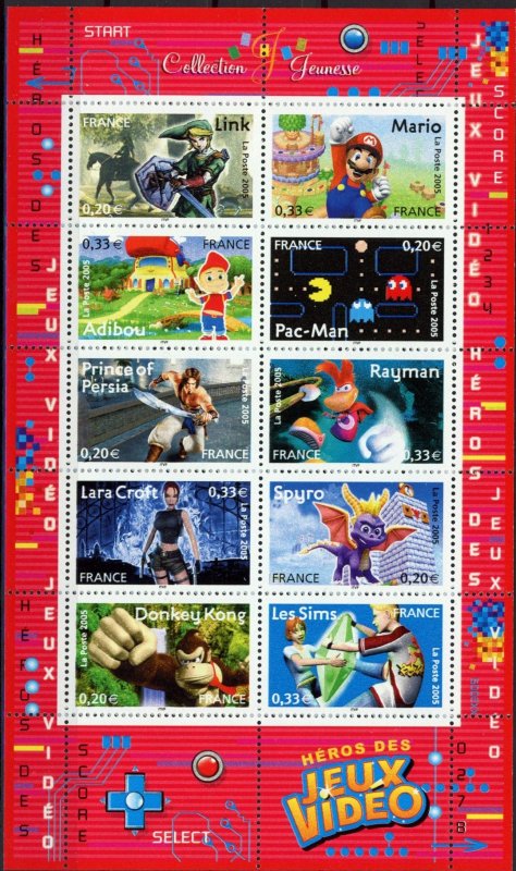 France 2005 - Video Games- MNH sheet  # 3155