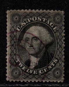 $US Sc#36 used, fine, scarce violet cancel! no faults, Cv. $300++