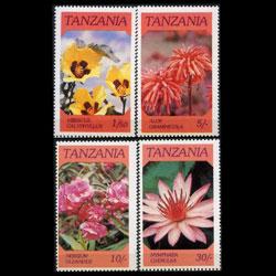 TANZANIA 1986 - Scott# 315-8 Flowers Set of 4 NH