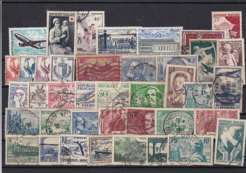 Used France Stamps Ref 31604