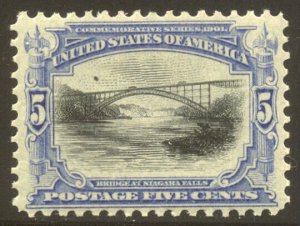 U.S. #297 Mint VF NH - 1901 5c Pan-American
