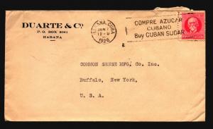 Spanish West Indies 1926 Commercial Cover to USA - Z15316