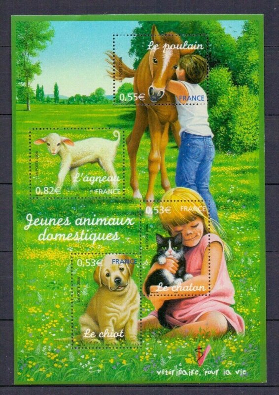 2006 FRANCE - SG: MS4176 - YOUNG DOMESTIC ANIMALS - UNMMOUNTED MNT 