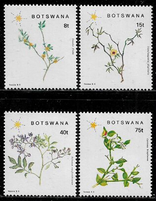 Botswana #448-51 MNH Set - Flowering Plants