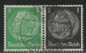 Germany Scott # 418, 415, used, se-tenant, Mi# W59