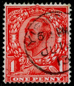 SG345 SPEC N12(2), 1d bright scarlet, FINE USED. WMK ROYAL CYPHER (SIMPLE)