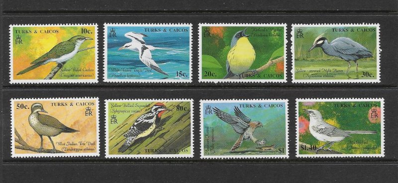 BIRDS - TURKS & CAICOS #806-13   MNH