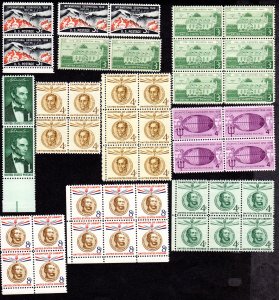 Scott # 1107-1118, MNH, CV = $ 11.00. Face = $ 1.98 Lot 230739 -01