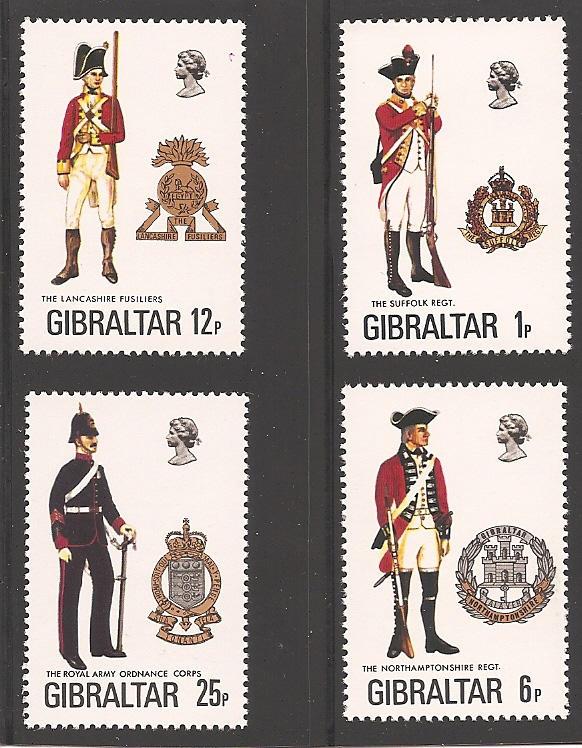 Gibraltar 330-333 Mint XF NH