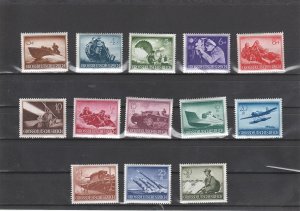 Germany  Scott#  B257-B269  MNH  (1944 Hero Memorial Day)