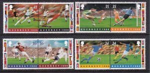 Guernsey 566-569 Soccer MNH VF