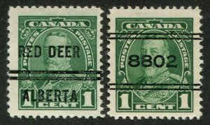 Canada Precancel RED DEER 1-217, 2-217