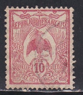 New Caledonia # 93, Kagu Bird, Used, 1/3 Cat.