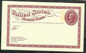 UX65 Postal Centenary MNH postal card