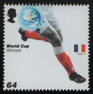 Great Britain 2006 MNH Sc 2376 64p France 1998 World Cup of Soccer Winners