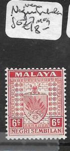 MALAYA NEGRI SEMBILAN  (P0105BB)  6C ARMS SG 27  MOG