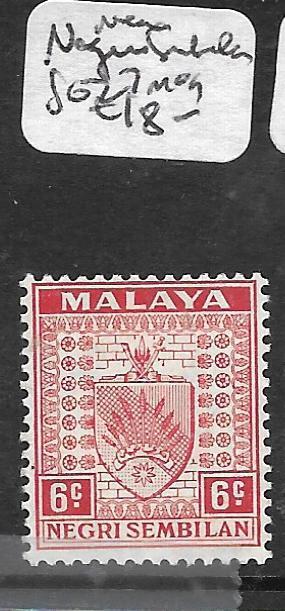 MALAYA NEGRI SEMBILAN  (P0105BB)  6C ARMS SG 27  MOG