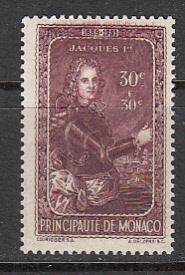 Monaco SC# B65  1942 Jacques S/P MNH