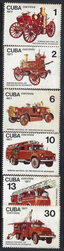 Cuba 2144-49 MNH FIREFIGHTERS R7-133