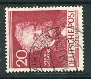 GERMANY; BERLIN 1952 early Famous Berliners issue fine used 20pf. value