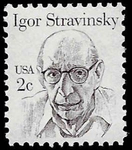 U.S. #1845 MNH; 2c Igor Stravinsky - Great Americans Issue (1982)
