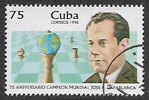 Cuba # 3775 - J.R. Capablanca, Chess Champion - unused CTO.....{Z22}