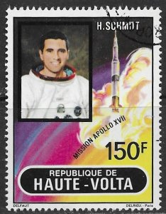 Upper Volta ~ Scott # 292 ~  Used ~ CTO ~ Apollo 17 Moon Mission