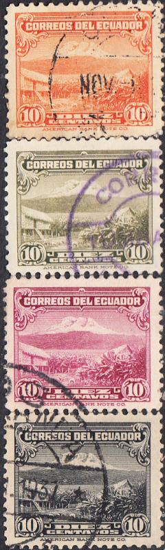 Ecuador #321-330  Used