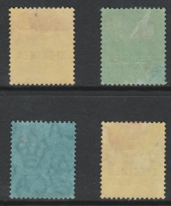 Br VIRGIN Is 1922 KG5 MCA   SPECIMEN set of 4