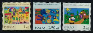 Poland 2606-8 MNH Art, Children's Stamp Design Contest Winners