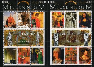 Tajikistan 1999 MILLENNIUM (1000-2000) 9 Sheetlets of 6 + 3 Sheetlets of 8 MNH