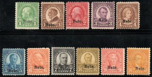 USA 669 - 79 F-VF OG H, eye popping color set, nice! Retail $265