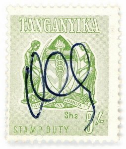 (I.B) KUT Revenue : Tanganyika Stamp Duty 5/-