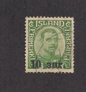 ICELAND SC# 139 F-VF U 1922