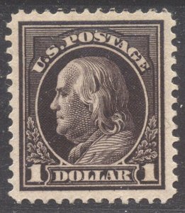 U.S. #423 Mint XF/SUP JUMBO w/ Cert - $1.00 Violet Brown