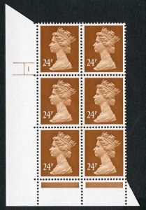 SGX969 Var 1991 24p yellowish brown (distinctive shade) cyl 1 no dot